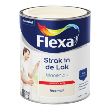 Flexa Strak in de Lak binnenlak hoogglans roomwit 750 ml
