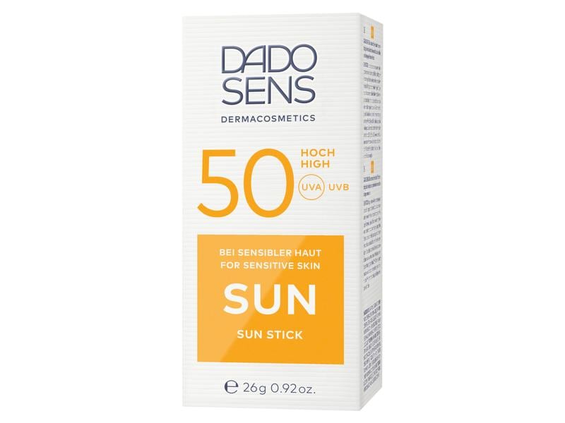 DADO SENS Sonnenstick SPF 50 26 g Natürlicher Sonnenschutz für exponierte Hautpartien