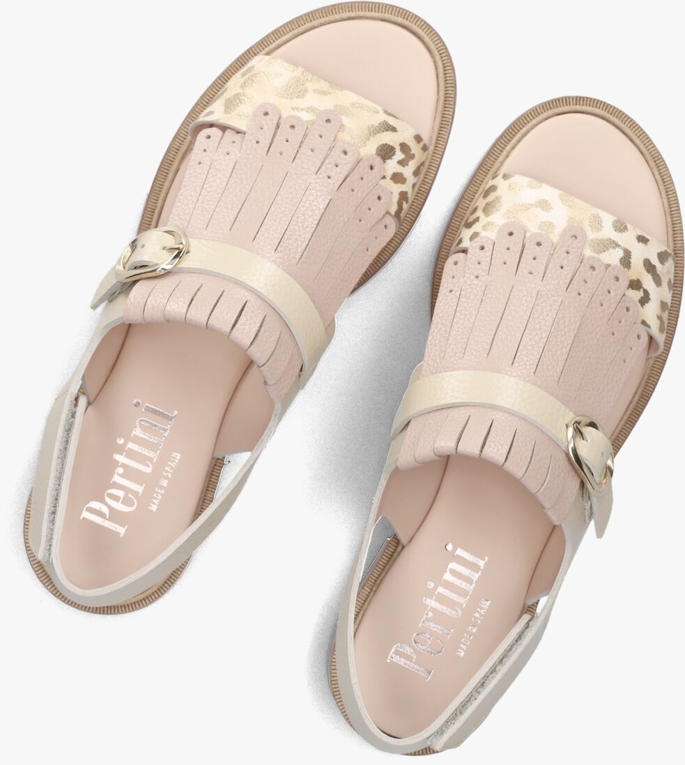 beige pertini platte sandalen 35154