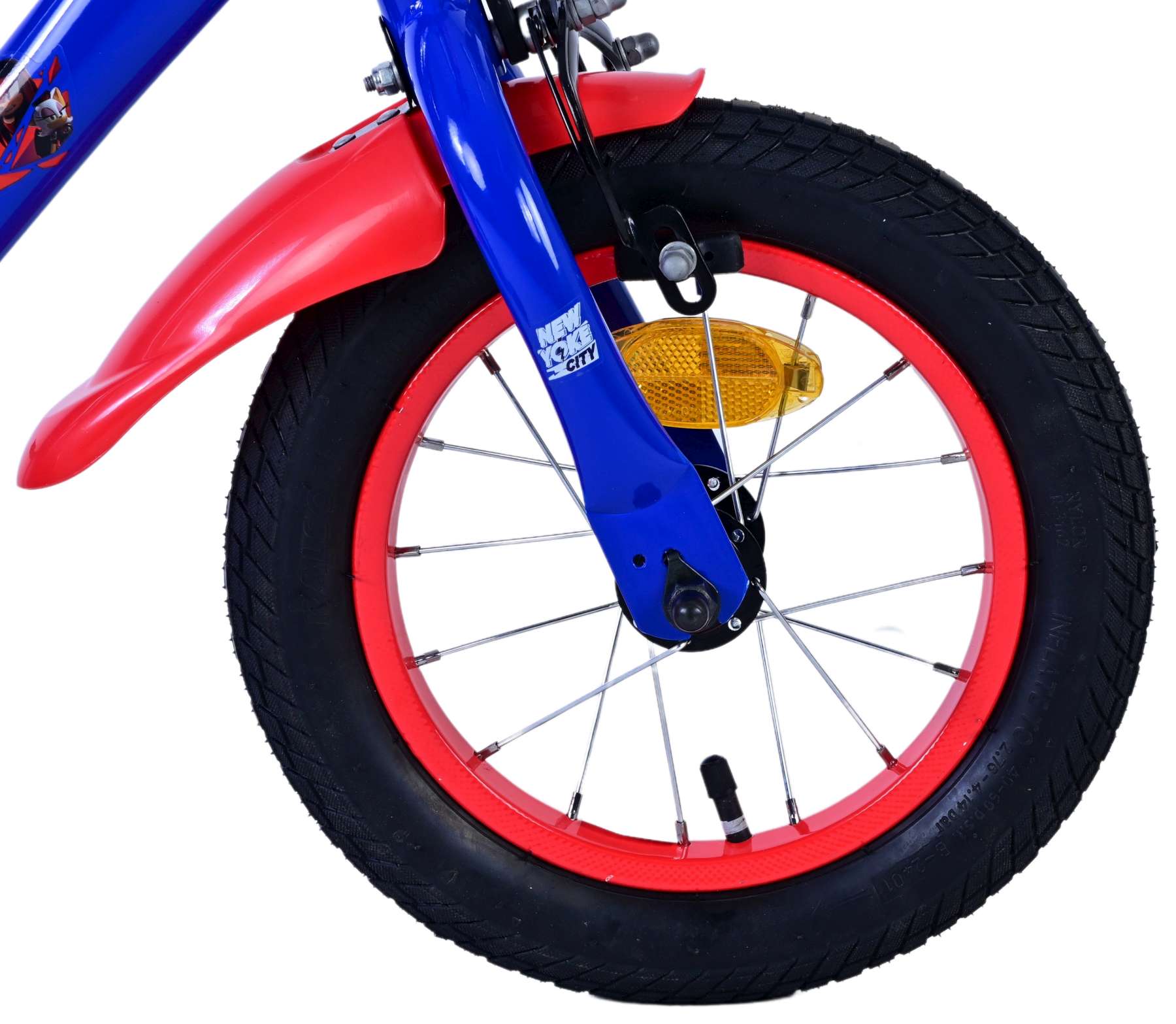 Kinderfahrrad Sonic für Jungen 12 Zoll Kinderrad in Blau Rot Fahrrad
