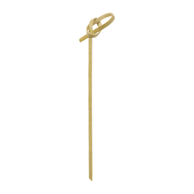 Cocktailprikkers krul - bamboe - set van 40
