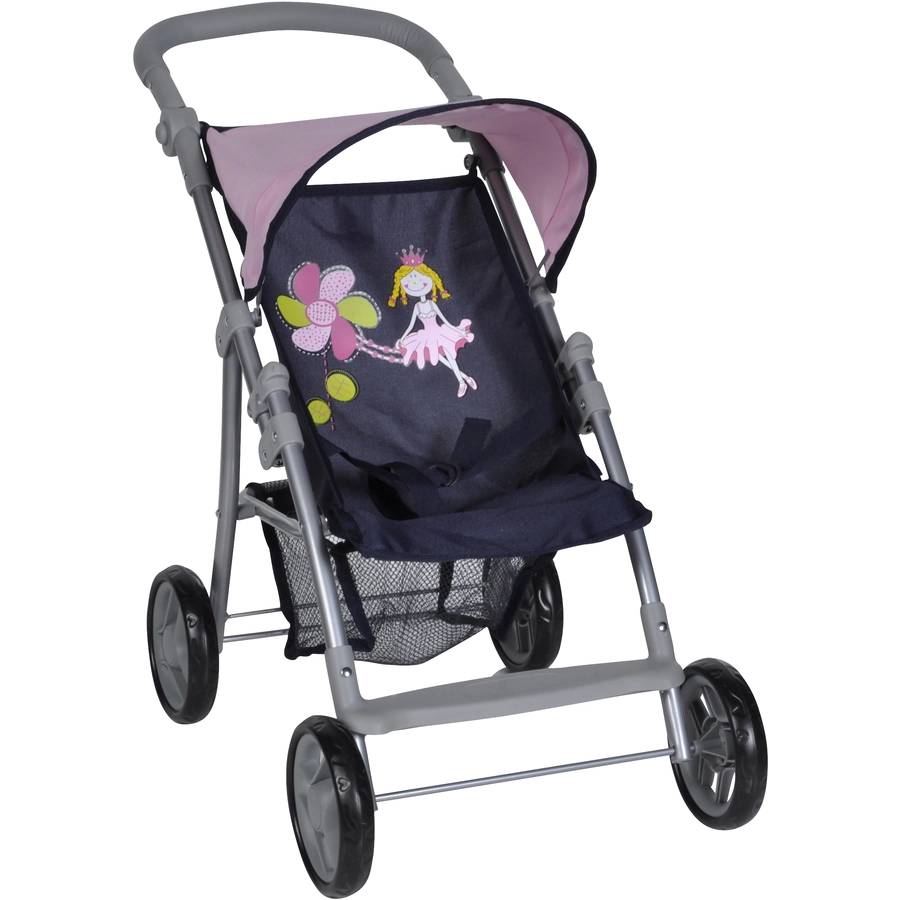knorr toys® Puppenbuggy Liba - princess blue blau
