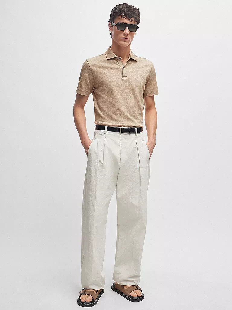 BOSS Poloshirt Regular FIt PRESS beige