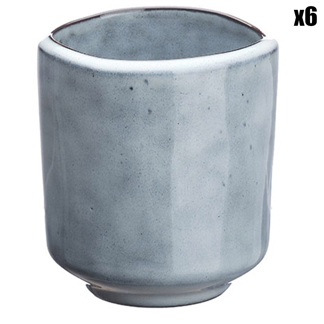 Bjorn 6 Tasses en Grès Cloud gris clair - 12 cl