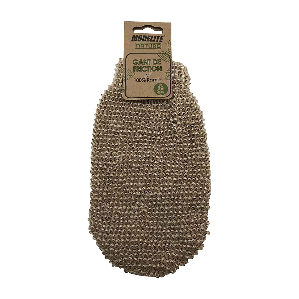 Gant de friction 100% ramie 12x26x1.4cm