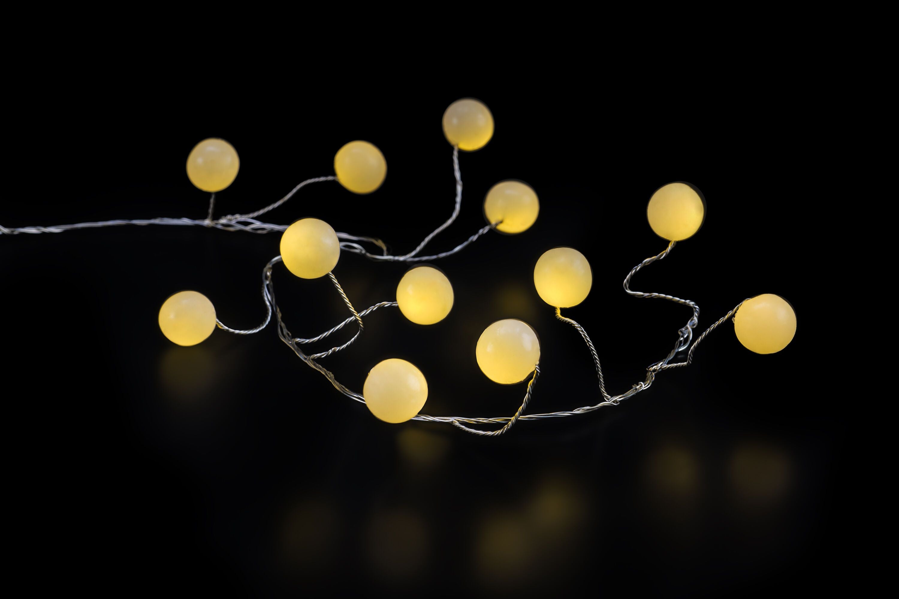 BALL LED Licht - Goldfarbig / B: 300.0 cm