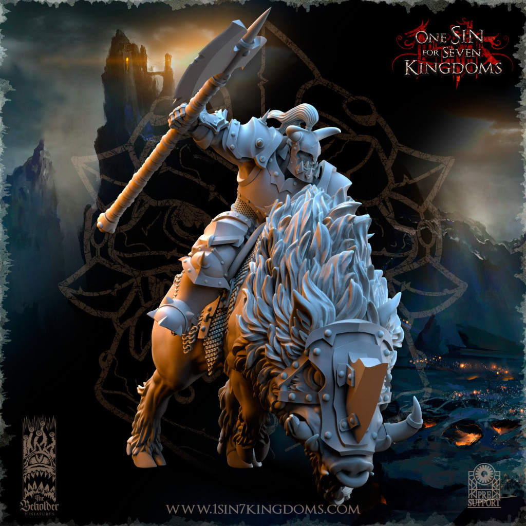 The Beholder Miniatures - Orcs - Chevaucheurs de Sangliers