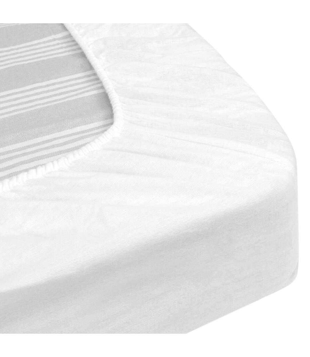 Protège matelas imperméable 2x90x200 cm lit articulé TPR bonnet 23cm ARNON molleton coton contrecol