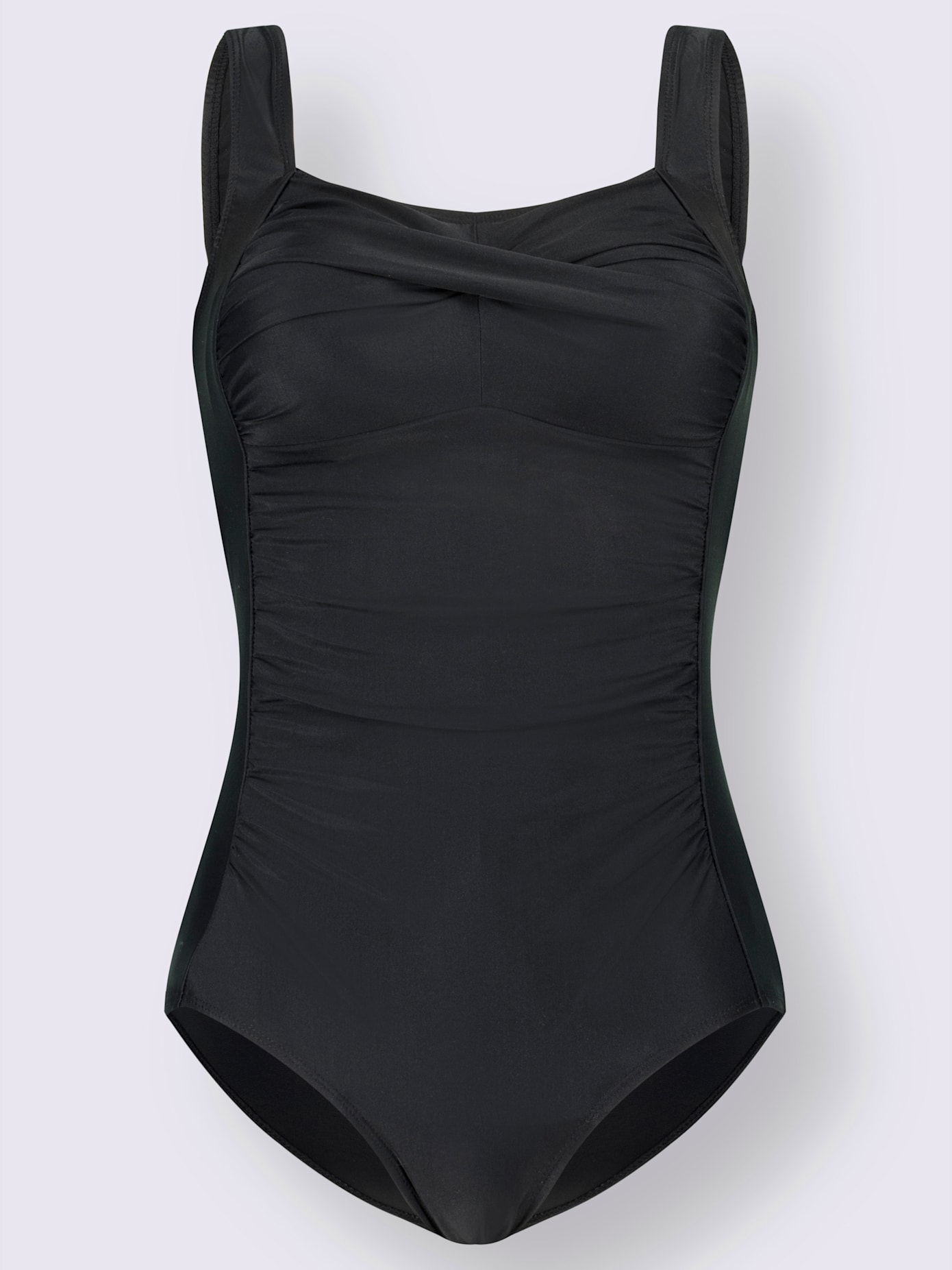 Maillot de bain 1 pièce noir corsage serré