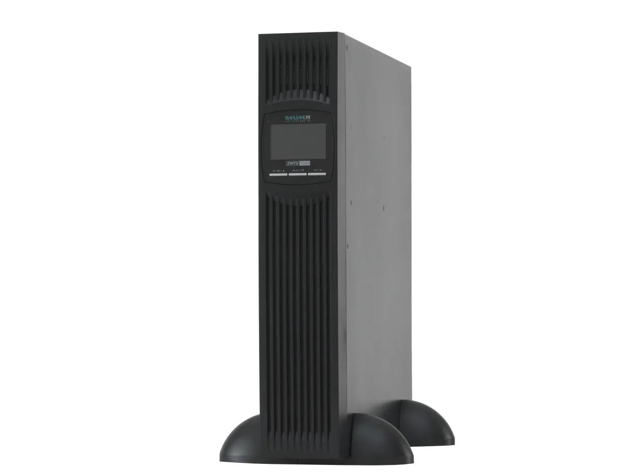 Online USV ZINTO 1000 - UPS (stativ-monterbar / ekstern) - AC 230 V - 900 Watt - 1000 VA - RS-232, USB - output-stikforbindelser: 8 - 2U