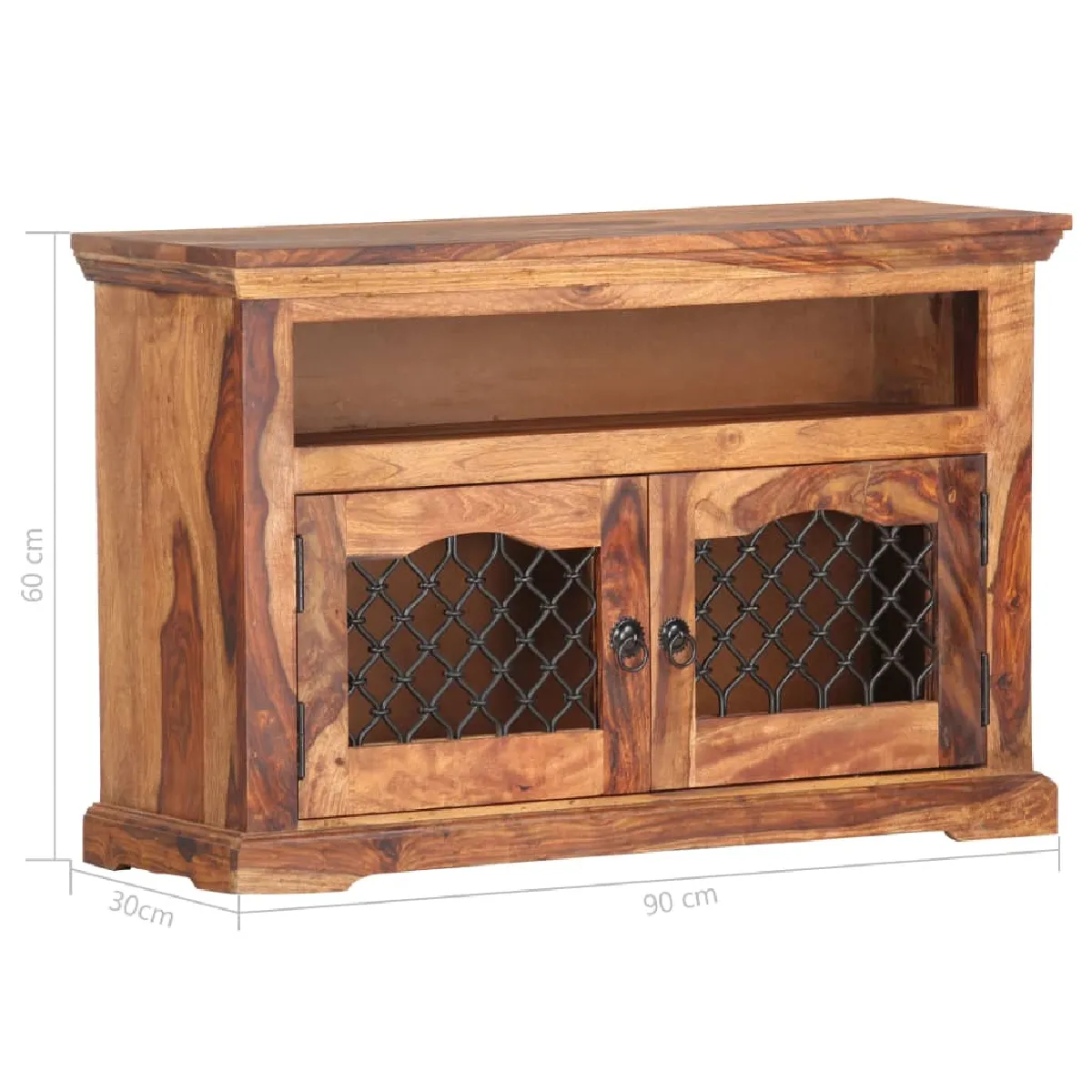 Meuble TV vidaXL - Bois solide