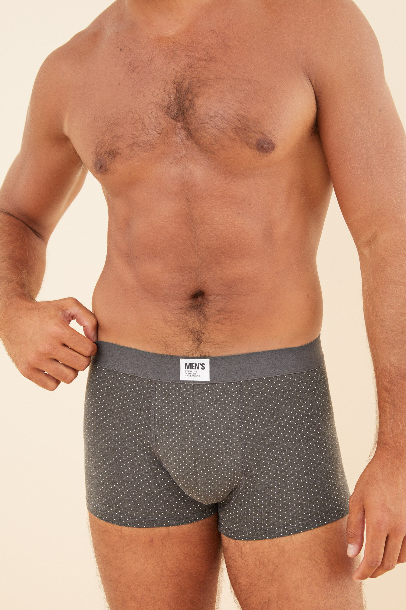 Pacote com 2 cuecas boxer estampadas em algodão.