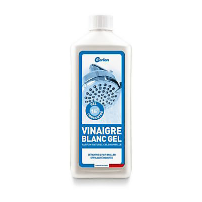 Vinaigre blanc en gel concentré 14° Gerlon 750 ml parfum naturel chlorophylle