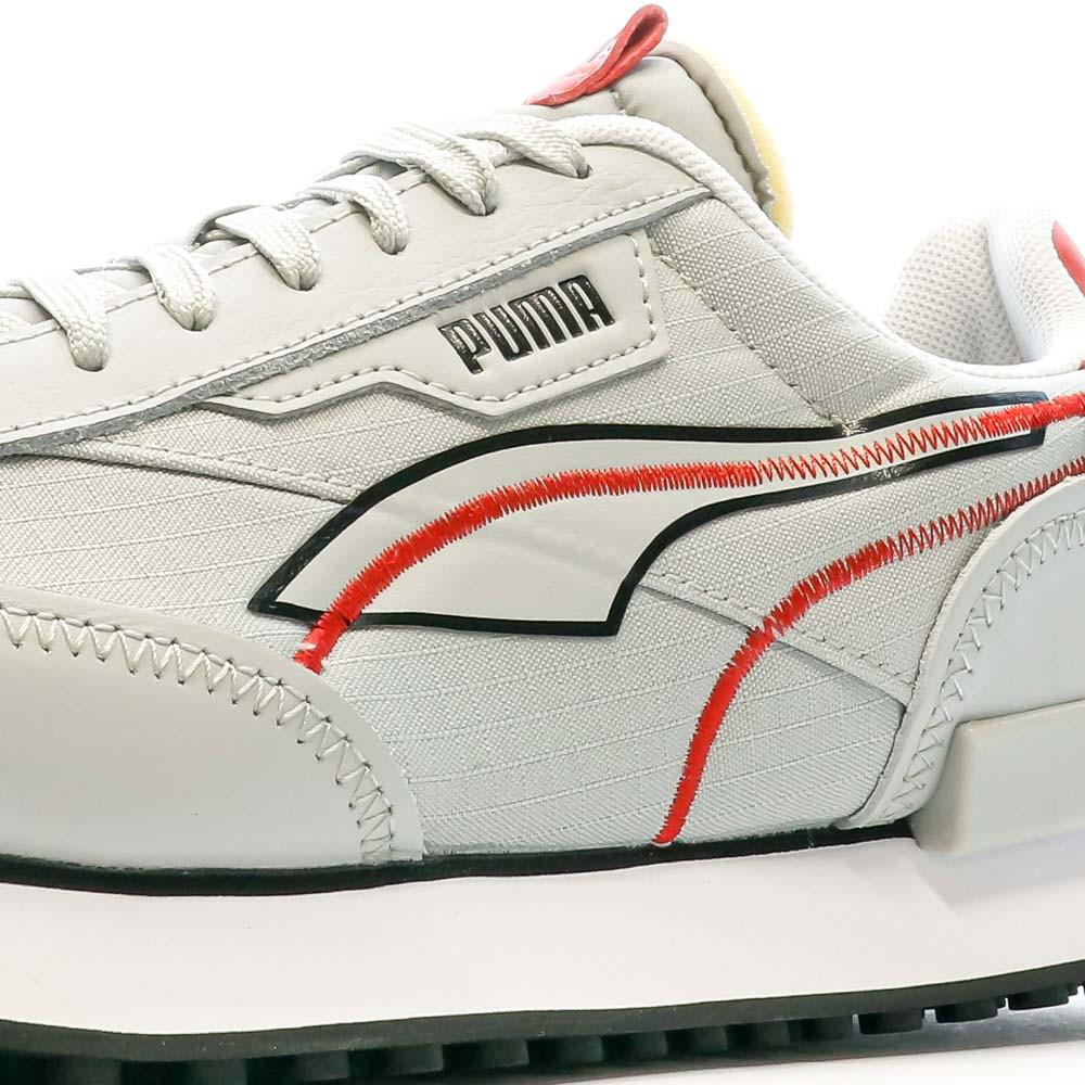 Puma Baskets Gris/Noir/Rouge Homme Puma Future Rider Twofold
