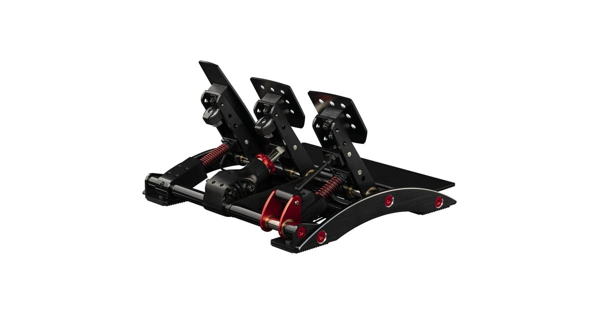 FanatecClubSport Pedals V3  (Zwart/rood, Pc, PS4 Ready, XBox One Ready)