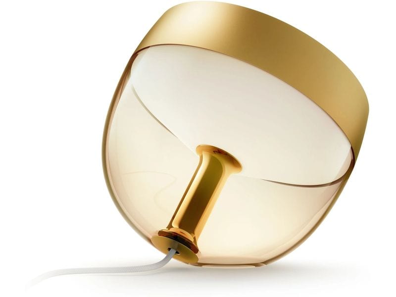 Philips Hue Tischleuchte White & Color Ambiance Iris Gold Akzentleuchte für einmalige Lichtstimmungen