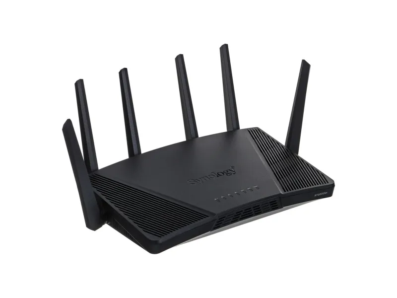 Synology RT6600AX - Trådløs router 4-port switch - 1GbE, 2.5GbE - WAN-porte: 2 - Wi-Fi 6 - Tri-Band