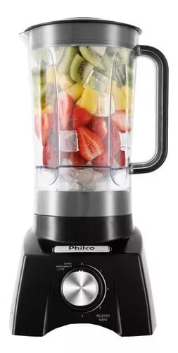 Liquidificador Philco PLQ950 2.7 L preto com jarra de acr&iacute;lico 220V