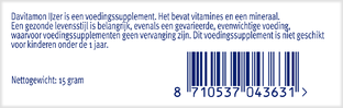 Davitamon IJzer met Vitamine C en B12 Tabletten 33TB