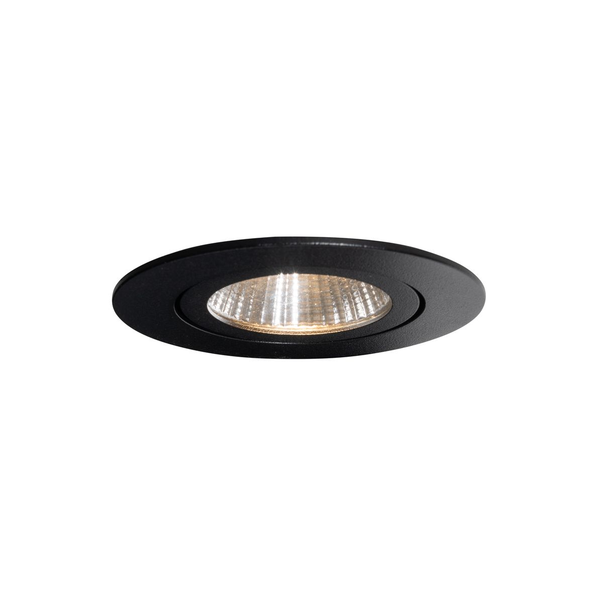 Set van 6 inbouwspots zwart 6,8cm incl. LED 750 lm dimbaar IP65 - Gaius
