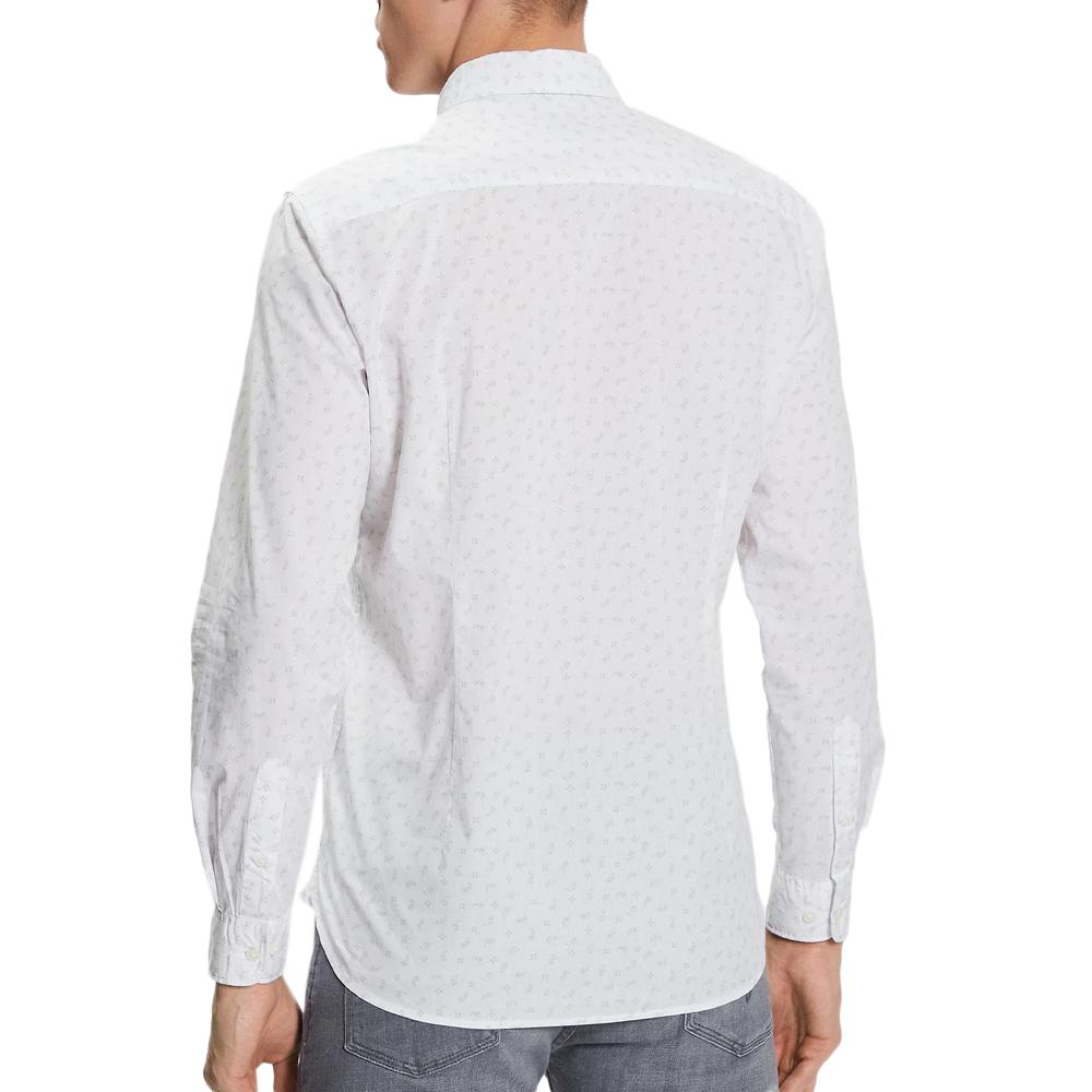 Pepe jeans Chemise Blanche/Vert à Motfs Homme Pepe Jeans Cuxton
