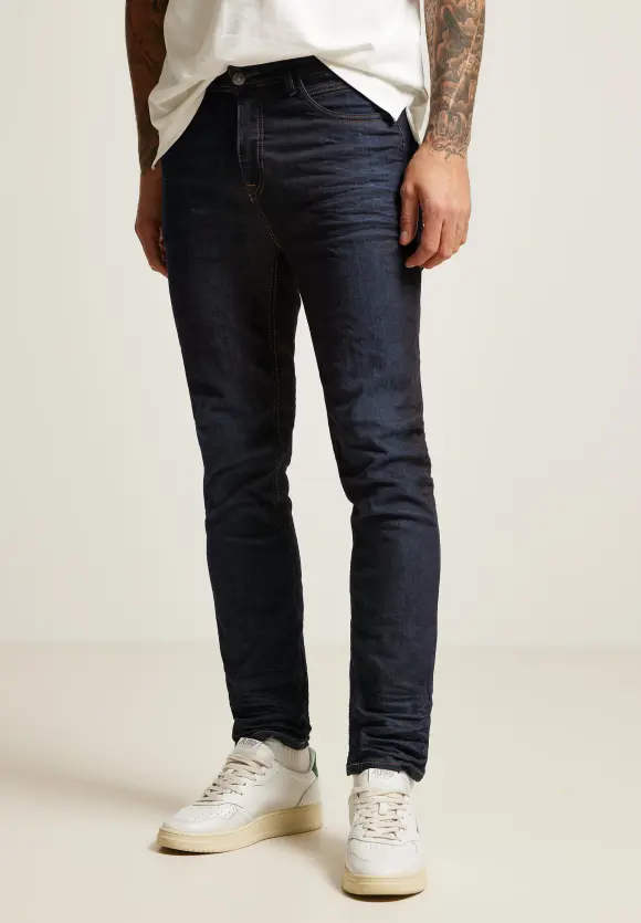 Regular Fit Jeans - dark blue rinsed wash