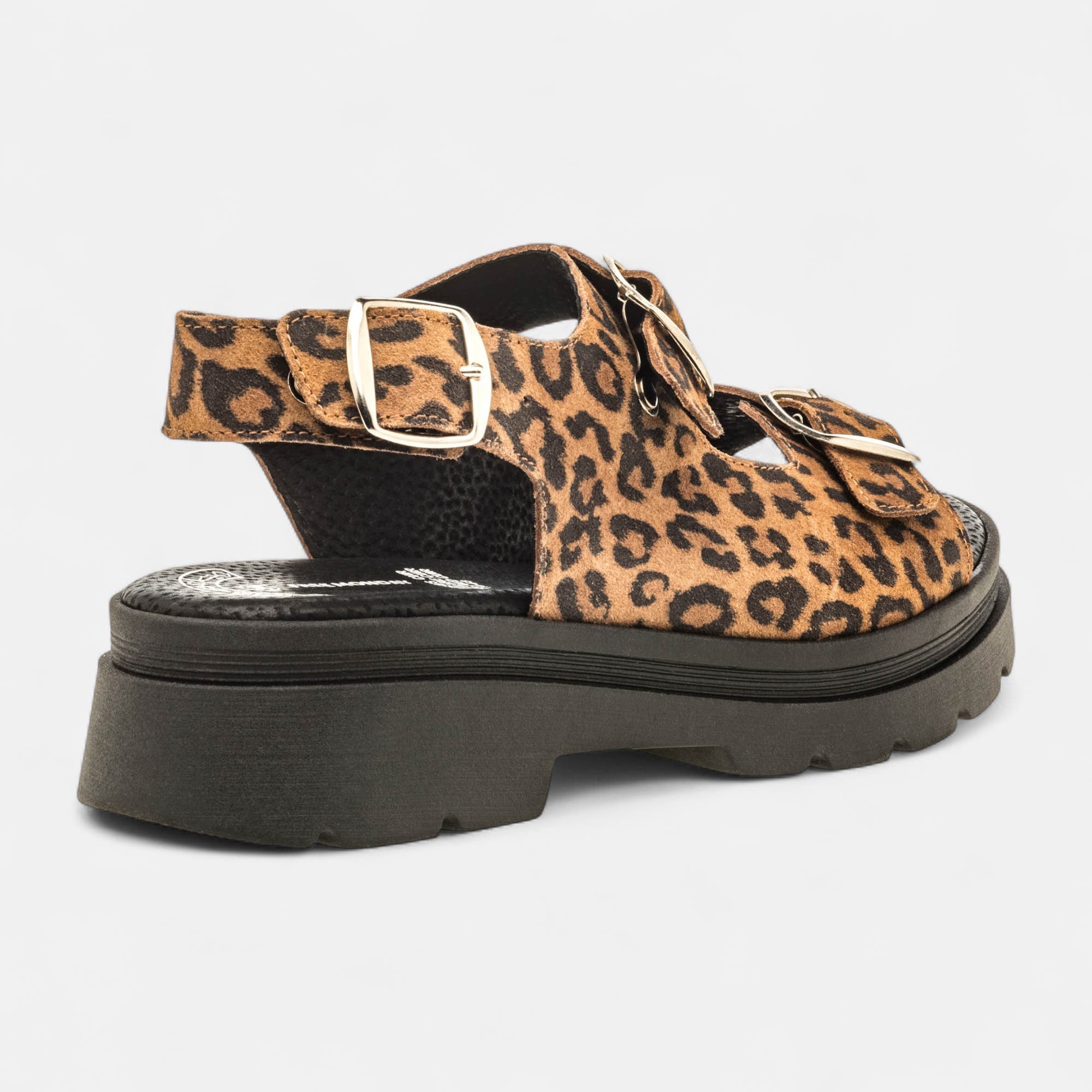 Sandales Femme en cuir camel