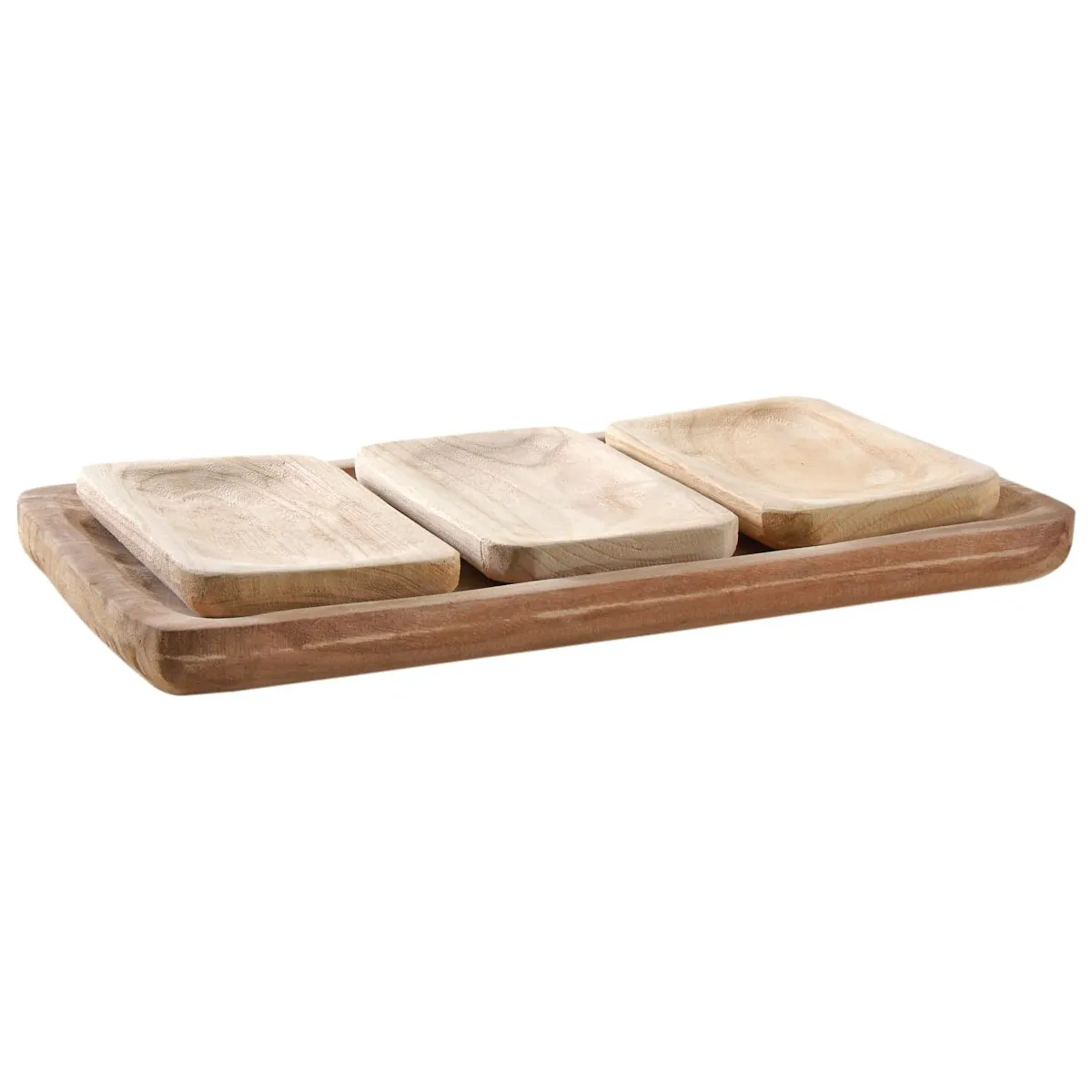 AUBRY GASPARD Ensemble de Plateaux Paulownia