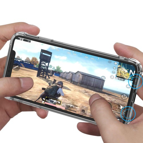iPhone Xr Gummi Case Hülle Air Cushion Fallschutz - Transparent