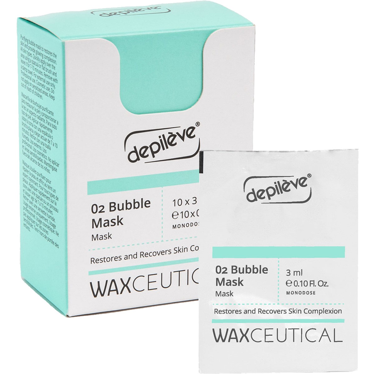Masque post-épilation - Bubble mask - Corps - 10 x 3 ml
