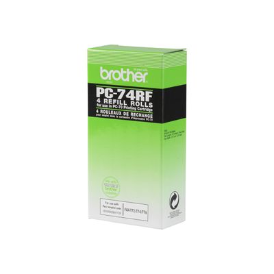 Brother PC74RF - Pack de 4 - noir - ruban d'impression original