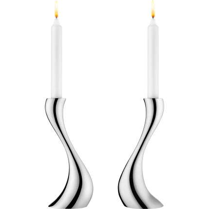 Georg Jensen  Cobra lysestage - mellem 2 stk.