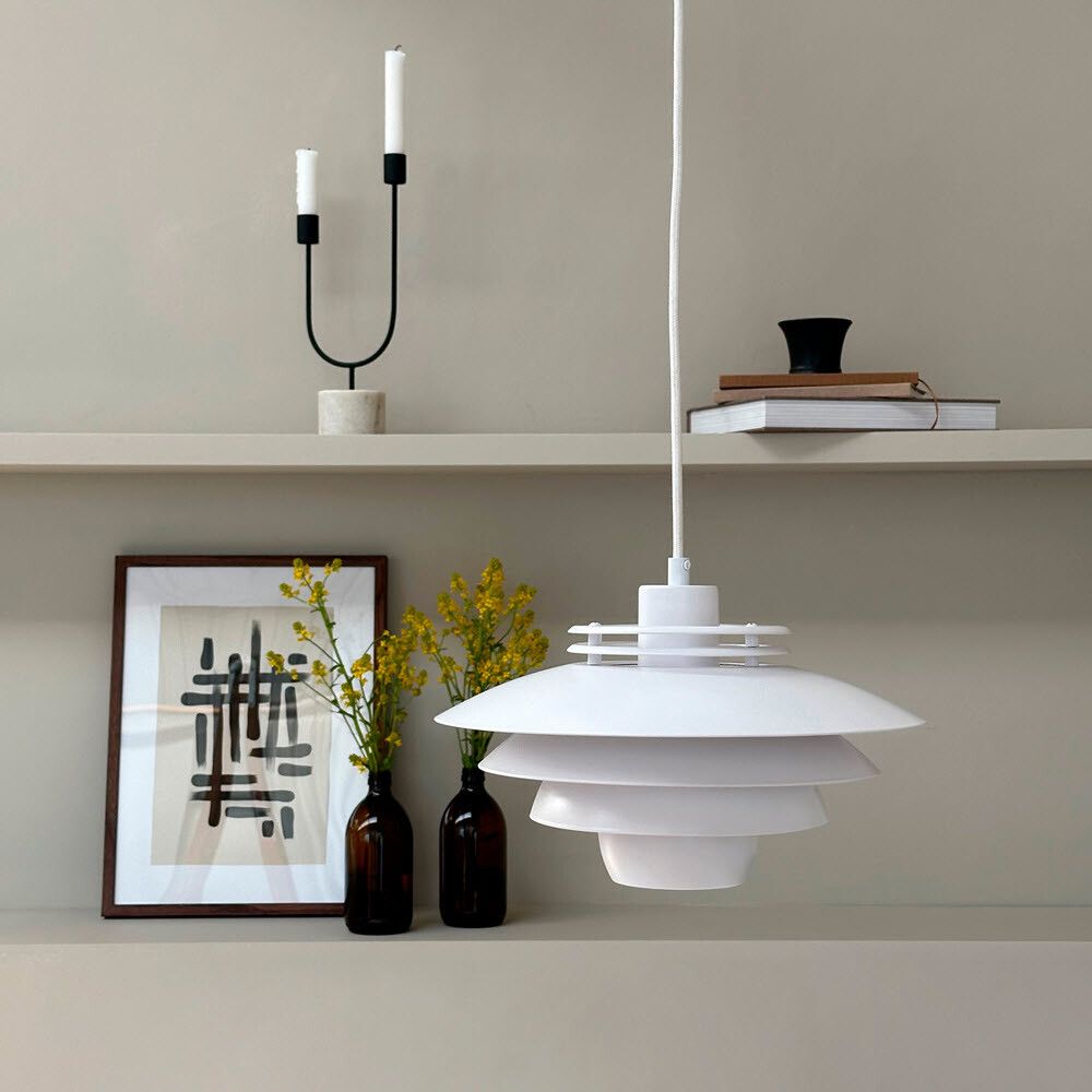 TAKLAMPE DYBERG LARSEN EJKA MINI MATTHVIT
