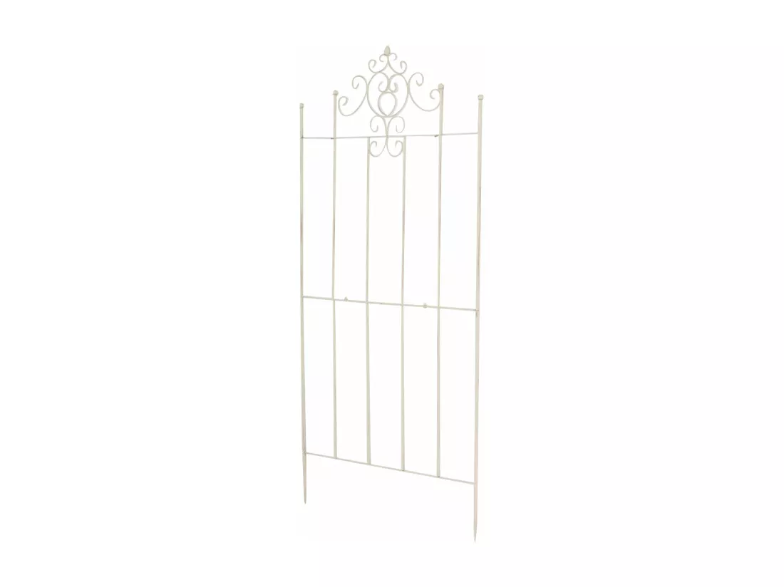 Treillis support pour plantes métal crème 85.5 x 2 x 170 cm 10_0003897