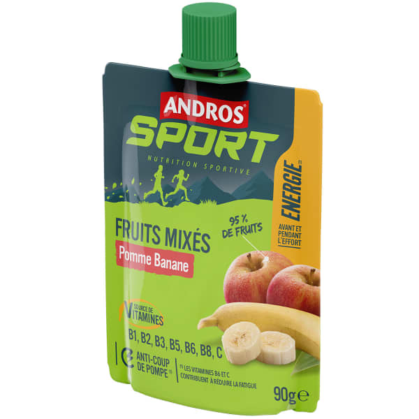Compotes & purées énergétiques ANDROS GOURDE DE FRUITS MIXES POMME BANANE