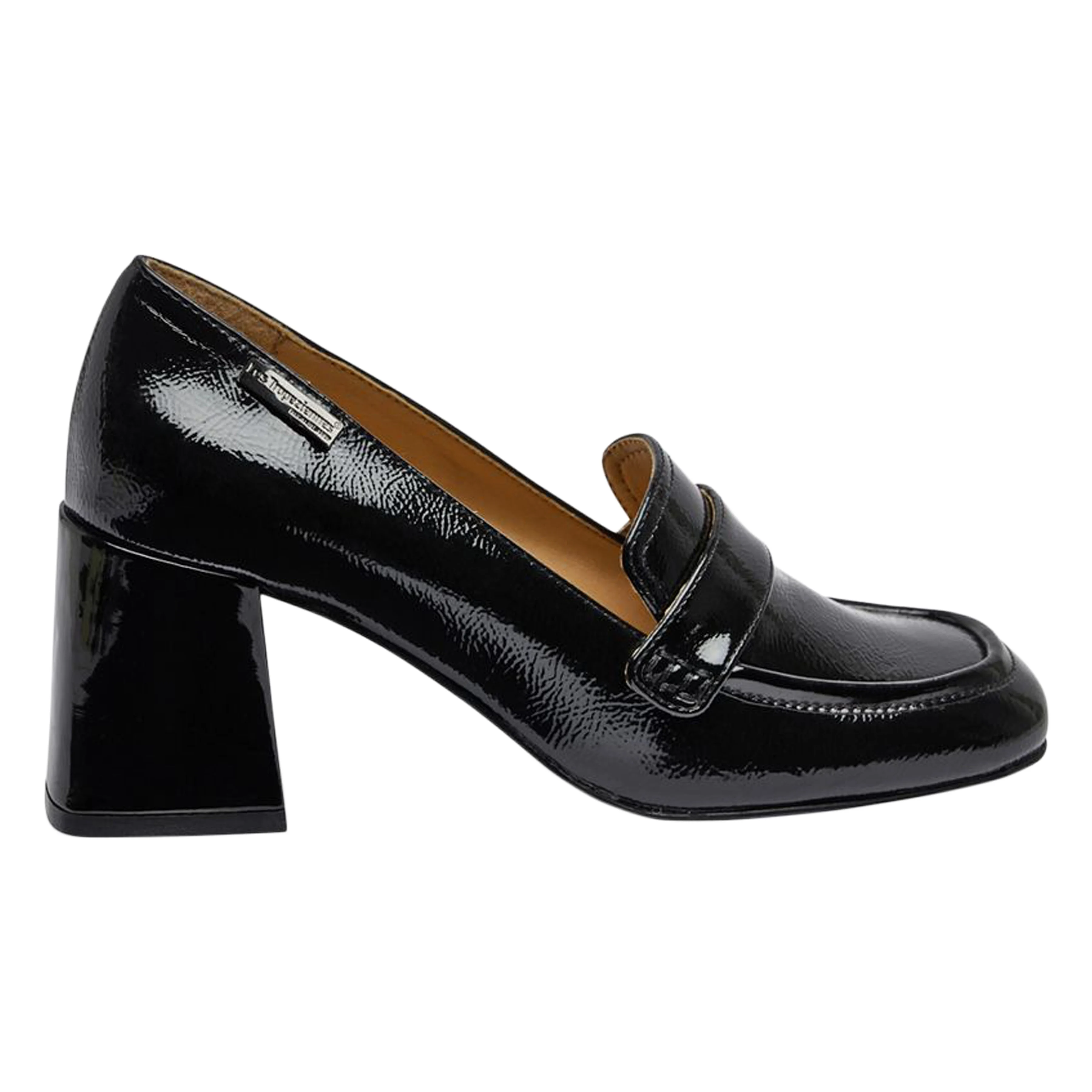 Mocassins en cuir à talons Demyos | Noir