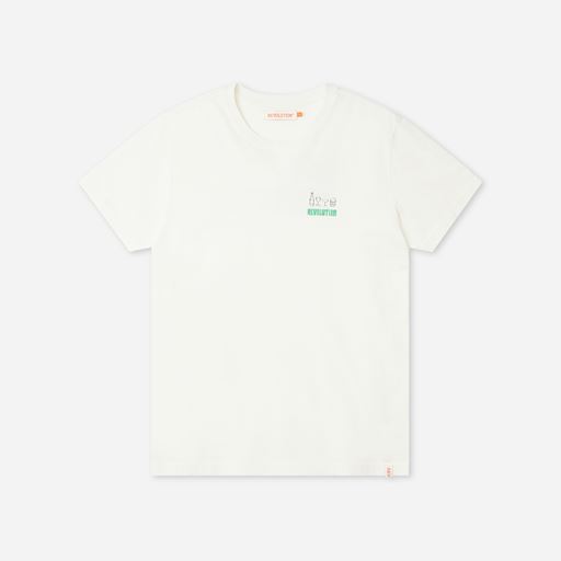 Revolution Printet T-shirt, Offwhite, M