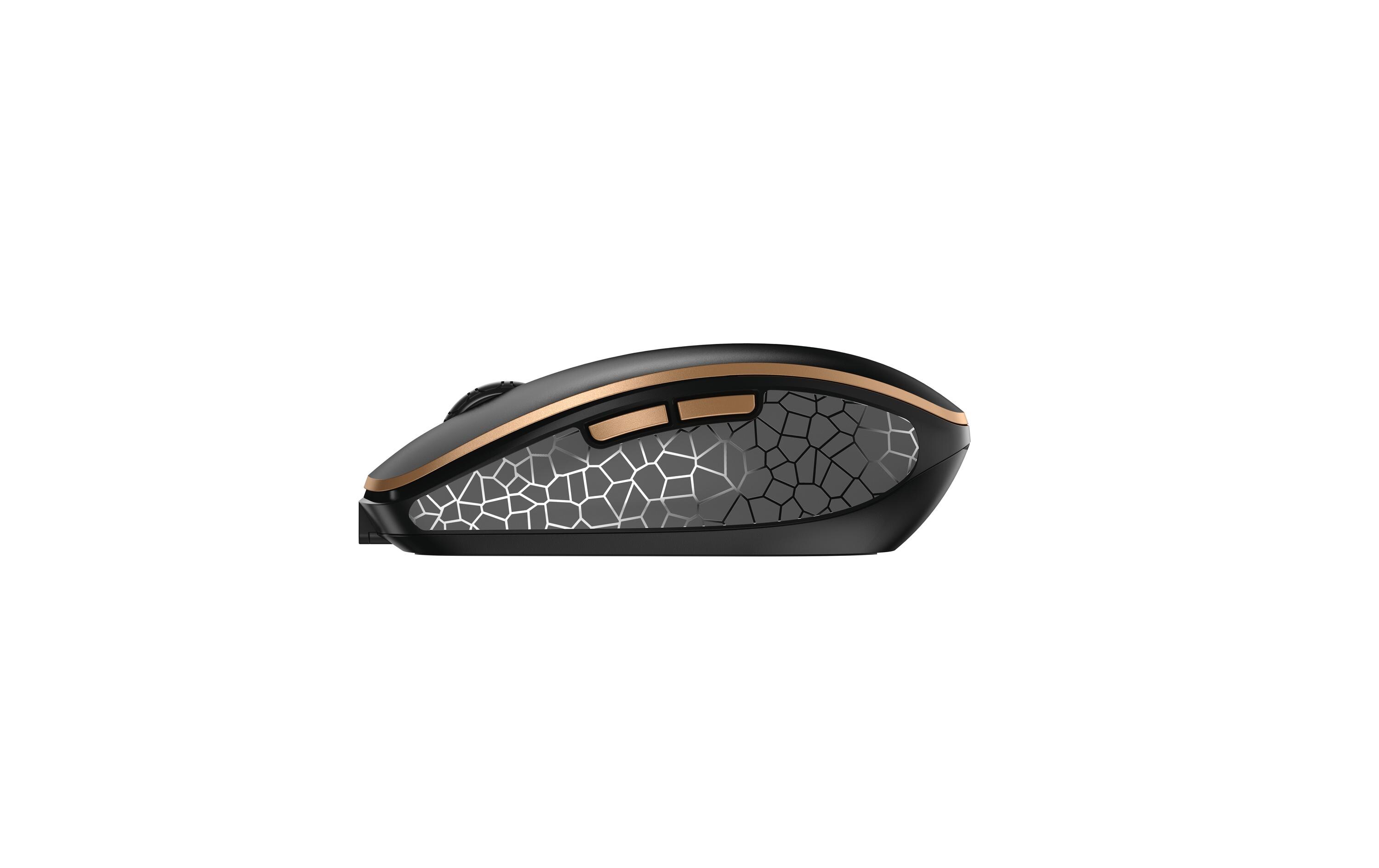 Tastatur-Maus-Set DW 9100 Slim Schwarz / Bronze<br>Hochwertiges und kabelloses Desktop-Set mit elegantem Deisgn