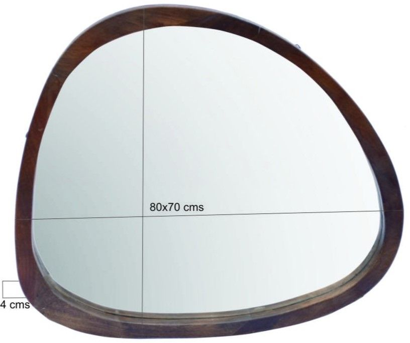 Spiegel Walnut Joy B80 x D4 x H70 cm
