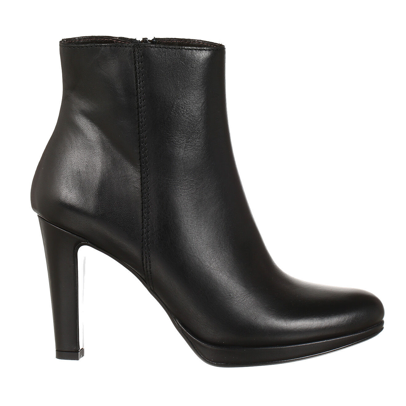 Eqiq Bottines en Cuir noires - Talon 6.5 cm
