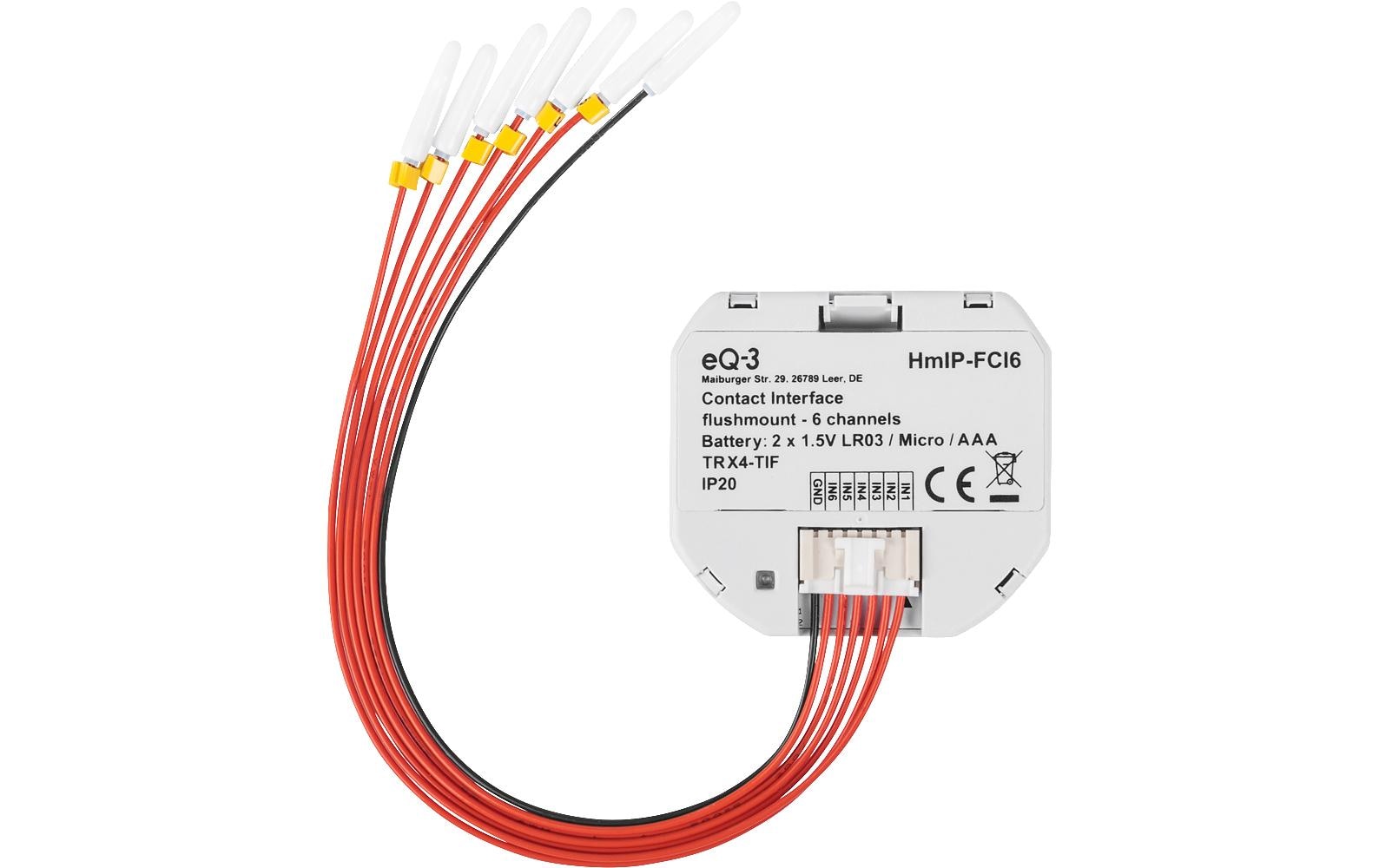 Smart Home Kontakt-Schnittstelle - 6-fachTasterschnittstelle, Schalterschnitttelle, Kontaktschnittstelle, Interface – HmIP-FCI6