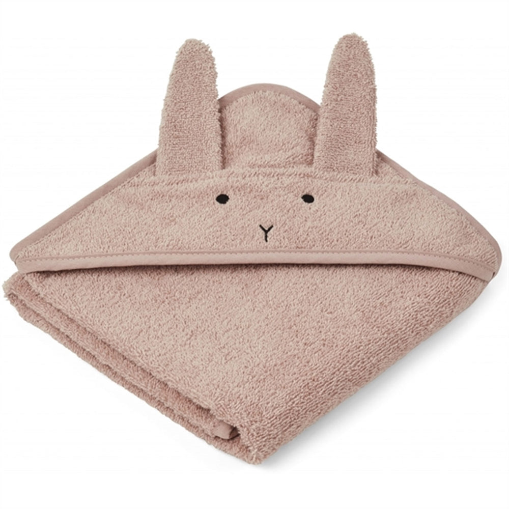 Albert Hooded Towel Dino/Surf Blue - LieWood