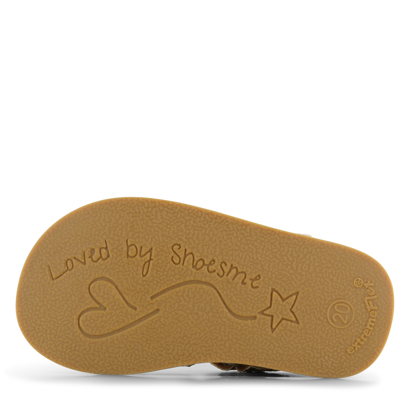 Shoesme cognac sandaal met motief Microfiber leer | Sale