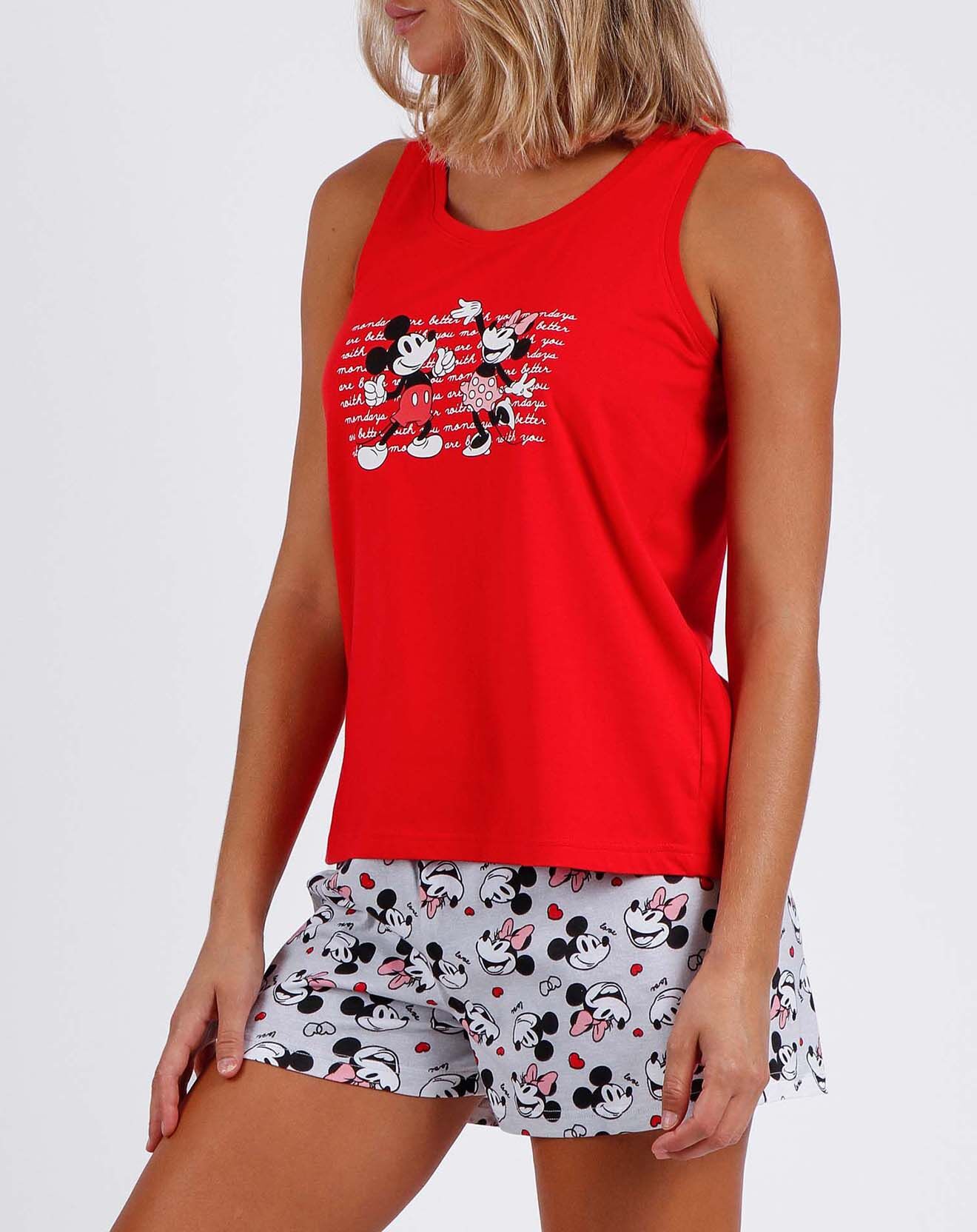 28 Pyjama T-Shirt & Short Eliza rouge