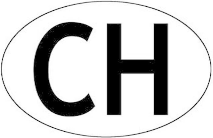Auto CH Schild Kleber Selbstklebendes Schweiz Länderkennzeichen (15706000)