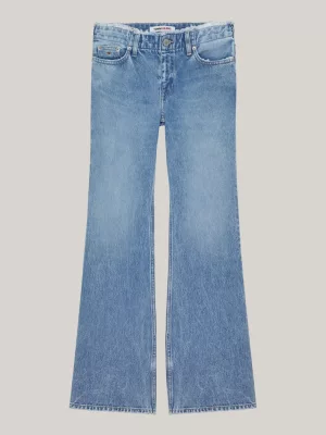 Calça jeans flare de cintura baixa Sophie
