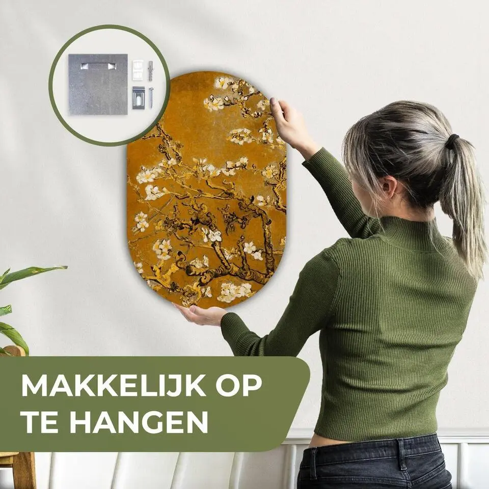 MuchoWow Wand decoratie 40x60cm Amandelbloesem Kunst Van