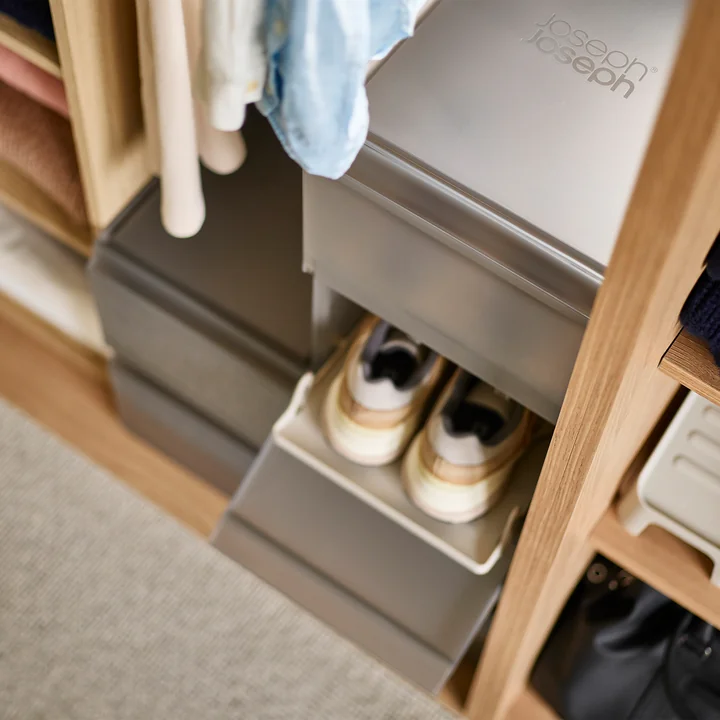 Joseph Joseph - ShoeCase Premium Aufbewahrungsbox, grau (2-tlg.)