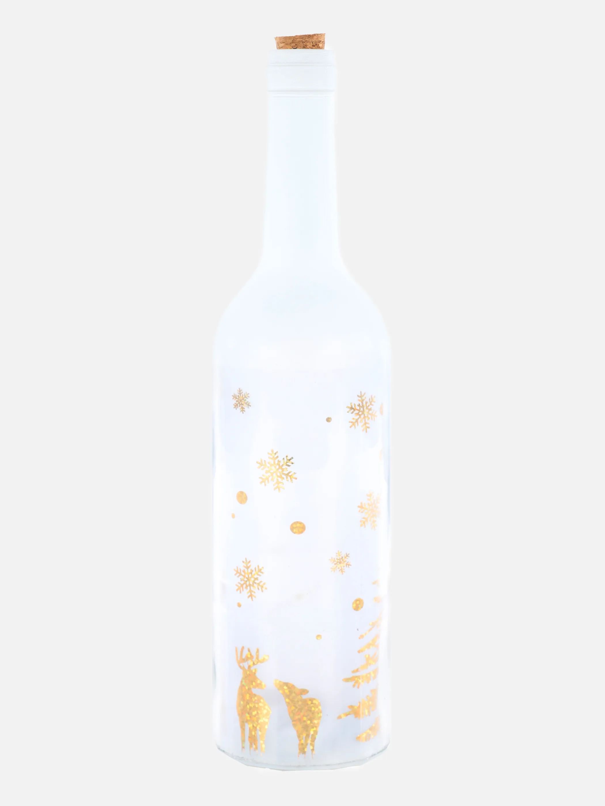 Glasflasche mit LED-Beleuchtung