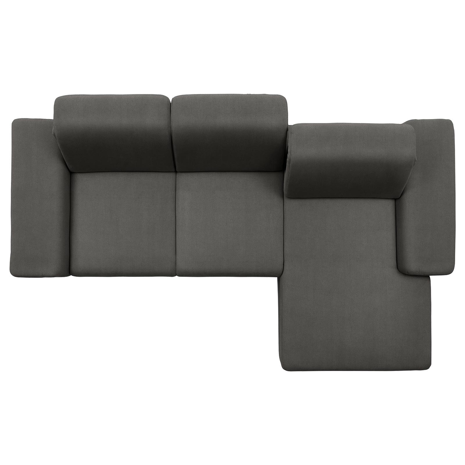 polsterpower Boxspringsofa - Holiday steel - Basismodell - Recamiere rechts